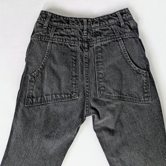 Eckhaus Latta Jeans Women's 26 Charcoal Black High Rise 100% Cotton Ankle - Picture 7 of 10